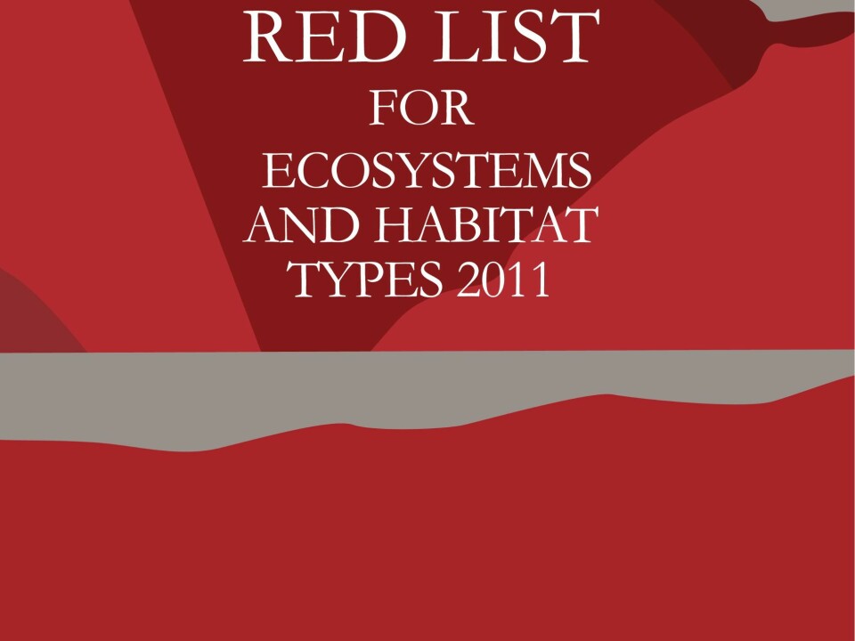 The Norwegian Red List. (Illustration: Norwegian Biodiversity Information Centre)
