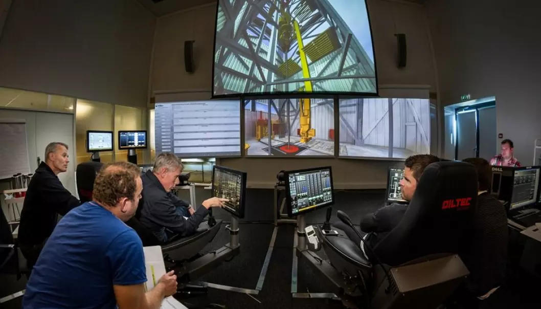The Forus simulator is regarded as one of the world’s most advanced training fields for offshore drilling. (Photo: Thor Nielsen/SINTEF).