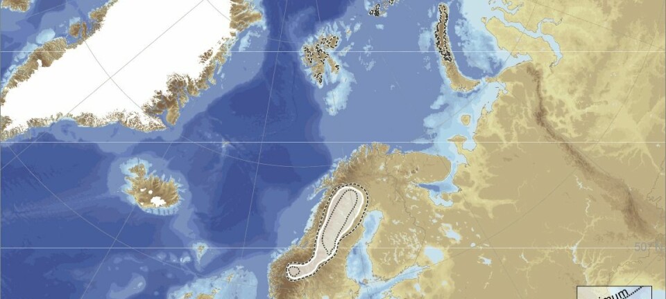 I perioden fra 25 000 til 10 000 år tilbake er isutviklingen  gjenskapt, ved å lage 16 kart over isbreens utbredelse for hvert 1000 år. Fire kart viser tidligere faser da isdekkene vokste.