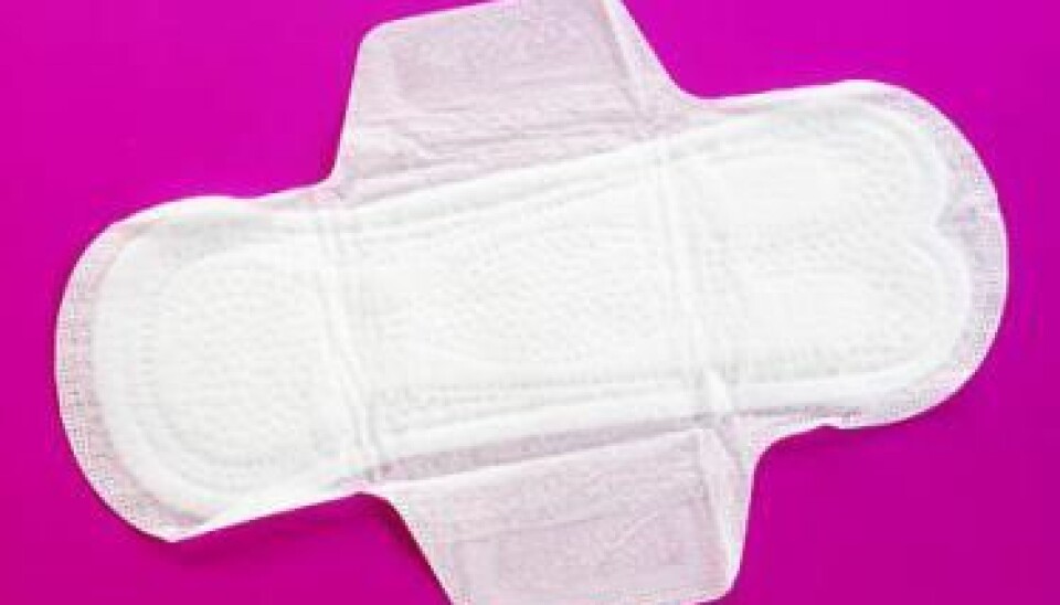 For women today, “invisible” pads are necessary in order to hide their menstruation. (Illustration: Colourbox)