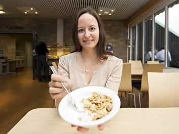 Anastasia Hole has researched phenolic acids in barley and oats. (Photo: Jon-Are Berg-Jacobsen)