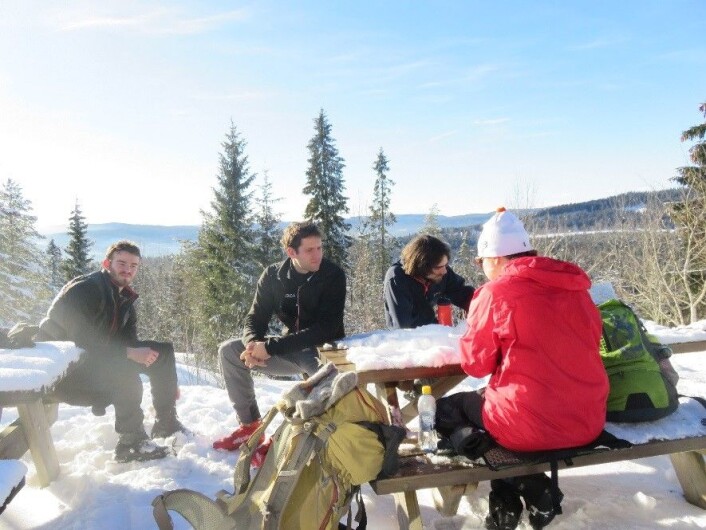 Ut på tur i Nordmarka. Foto: Kirsti Pedersen Gurholt Ut på tur i Nordmarka. Foto: Kirsti Pedersen Gurholt