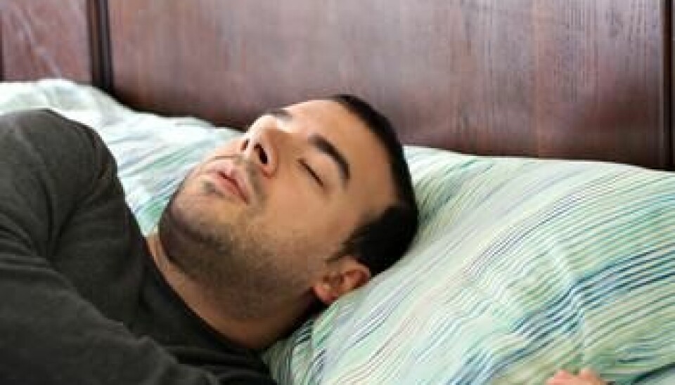 Men in particular are affected by sleep apnoea. Researchers are uncertain whether the condition is associated with psychological conditions. (Illustration photo: Colourbox.com)