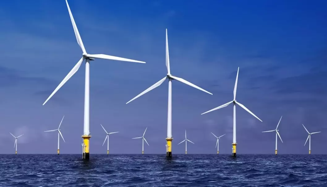 When waves above 13 metres hit wind turbines, an unfortunate force arises at the rear of the turbine. This is called ringing. John Grue is now looking for a general mathematical formula that can explain the special phenomenon. (Photo: Colourbox)