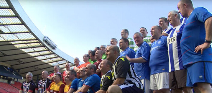 Europeiske fotballsupportere er klare for trening! Foto: EuroFIT Europeiske fotballsupportere er klare for trening! Foto: EuroFIT