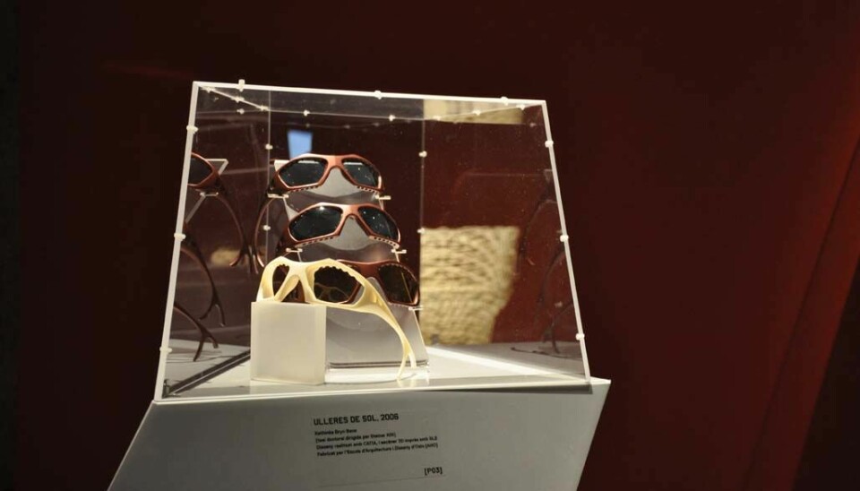 3D printing can make products that are specially tailored to individual customers, like these sunglasses by Kathinka Bene at AHO. (Photo: AHO)