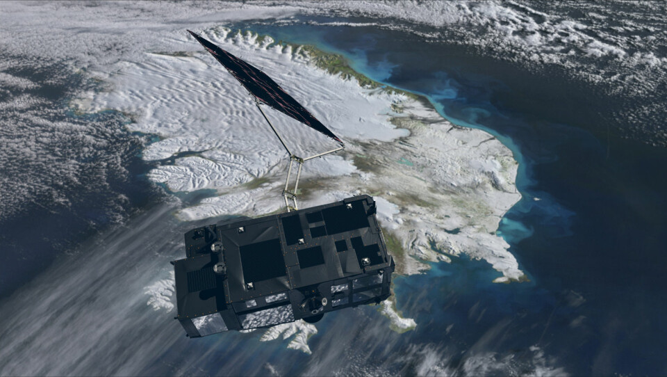 Sentinel-3 skal sveipe over enorme havstrekninger med høydemålende radar, infrarød temperaturmåler og fotoblikk som er følsomt der plankton og annet planteliv i havet har sin fargesignatur. Satellitten skal også kartlegge tykkelsen på havis og vannstanden i innsjøer og elver. (Foto: (Illustrasjon: ESA/ATG medialab))