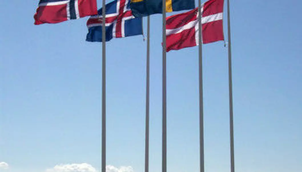 Flags of the Nordic region. (Photo: Colourbox)