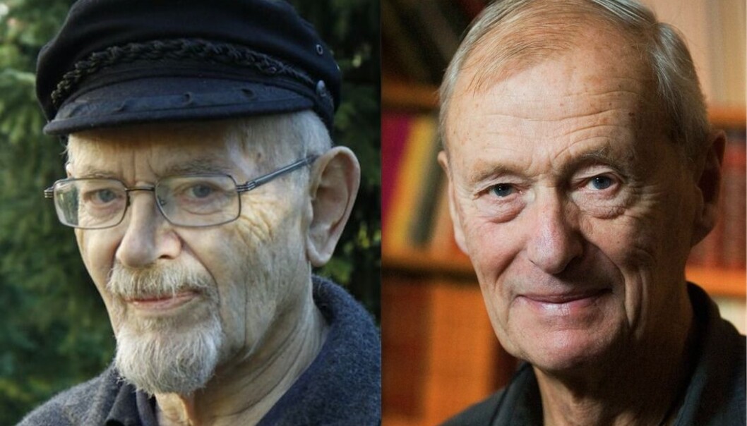 Historieprofessorene Kåre Lunden (Universitetet i Oslo) og Knut Helle (Universitetet i Bergen) var to av de fremste kamphanene i historikernes strid om hva som egentlig skjedde mellom birkebeinerne og baglerne. (Fotos: Katrine Sele/Firda og Bjørn Erik Larsen/VG/NTB scanpix) Historieprofessorene Kåre Lunden (Universitetet i Oslo) og Knut Helle (Universitetet i Bergen) var to av de fremste kamphanene i historikernes strid om hva som egentlig skjedde mellom birkebeinerne og baglerne. (Fotos: Katrine Sele/Firda og Bjørn Erik Larsen/VG/NTB scanpix)