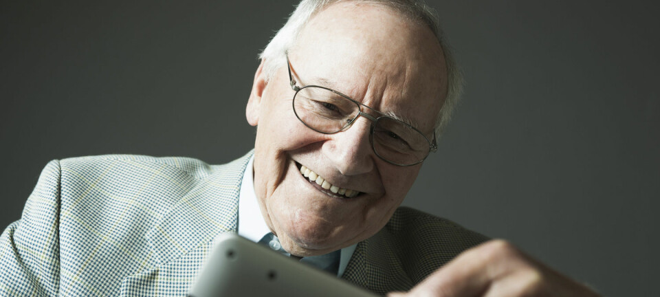 Norske eldre er blitt storbrukere av internett, de også. Et flertall av alle over 70 år er på nett daglig eller ukentlig. (Illustrasjonsfoto: Radius/NTB scanpix)