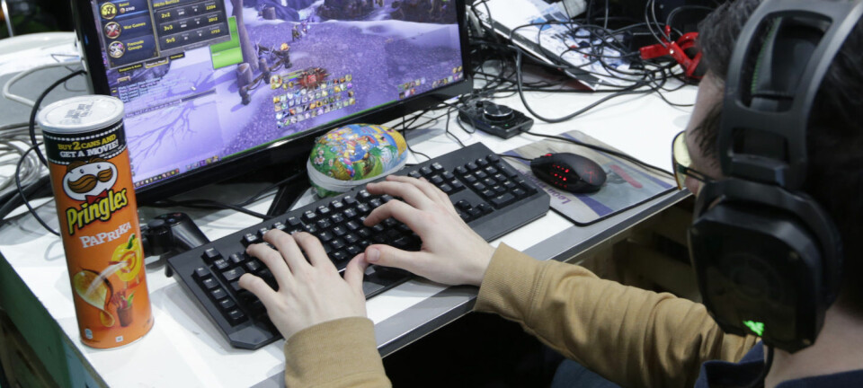 Flere studier tyder nå på at unge som spiller mye dataspill, også er gode i engelsk. Her fra The Gathering på Hamar.  (Foto: NTB Scanpix)