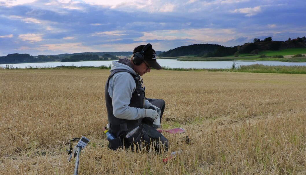 Frivillige med metalldetektorer kan hjelpe kulturminnevernet i Norge med å redde viktige kulturskatter, mener kronikkforfatteren. (Foto: Rygene Detektorklubb) Frivillige med metalldetektorer kan hjelpe kulturminnevernet i Norge med å redde viktige kulturskatter, mener kronikkforfatteren. (Foto: Rygene Detektorklubb)