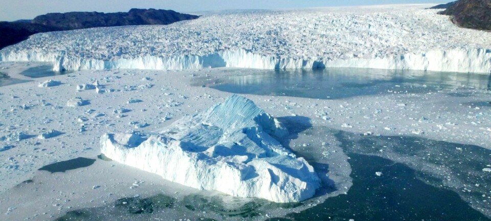 Store isbre på Grønland. (Foto: A. Hubbard, Cage)