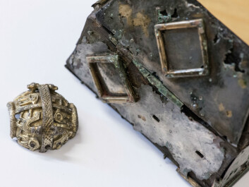 Artefacts from Viking graves, such as this gold piece from the British crozier and a reliquary, are among Norway's most important modern-day finds. (Photo: Åge Hojem/NTNU University Museum) Artefacts from Viking graves, such as this gold piece from the British crozier and a reliquary, are among Norway's most important modern-day finds. (Photo: Åge Hojem/NTNU University Museum)
