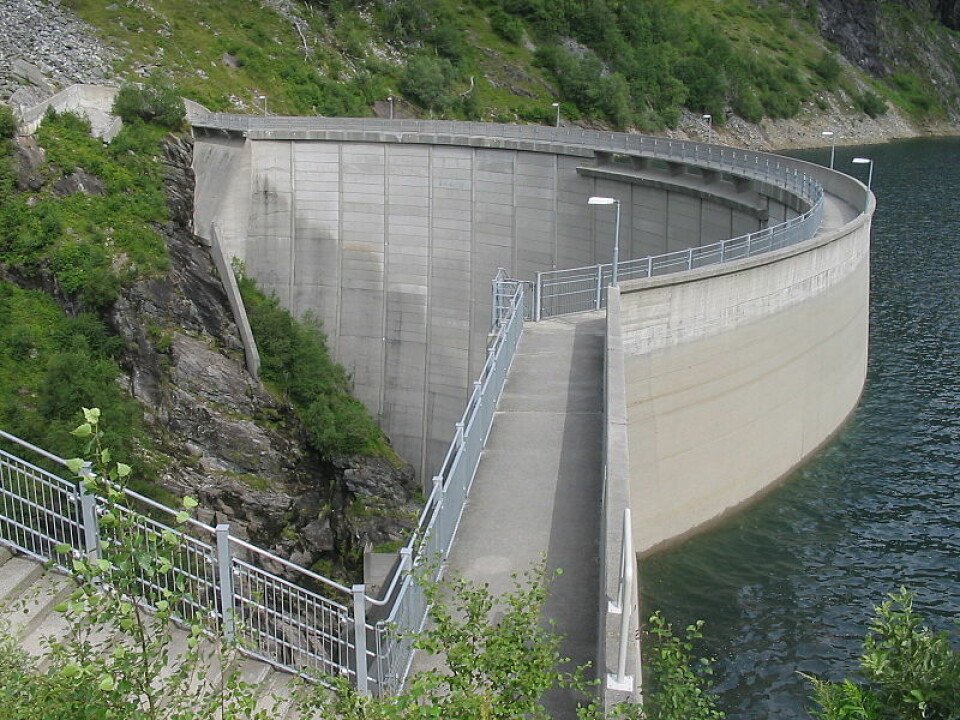 Zakariasdammen, hydroelectric power dam in Norway. (Photo: Vidariv/Wikipedia)