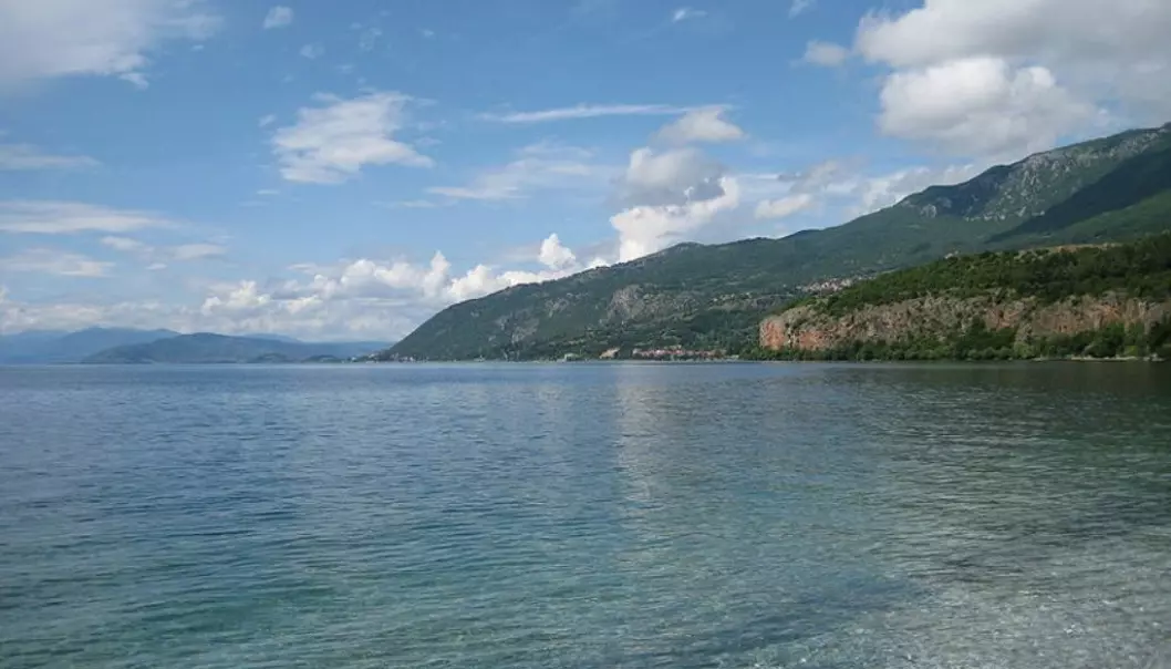Two-thirds of Lake Ohrid is in Macedonia, the rest in Albania. Previously, biologists from the two respective countries worked in separate parts of the lake. (Photo: Wikipedia)