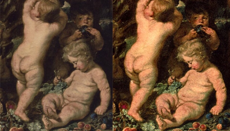 Here is the method applied to a photograph of the missing painting 'Satyrs and Bacchants' by Peter Paul Rubens. (Illustration: GUC / Peter Paul Rubens)