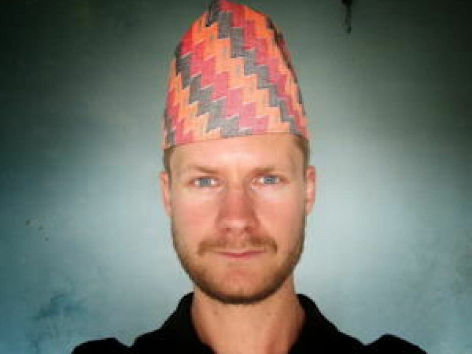 Currently on fieldwork in Nepal: Mikkel Vindegg. (Photo: Private)