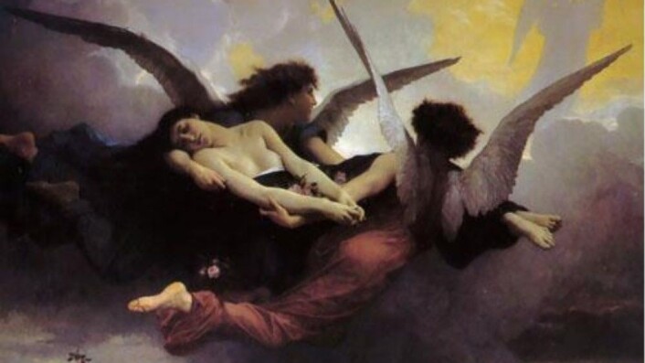 Maleriet «Soul carried to Heaven» av William Bouguereau. Forestillingen om at vi har en fri sjel som forlater kroppen og som operer uavhengig av hjernen, er forlatt av de fleste vitenskapsfolk. (Foto: (Illustrasjon: William Bouguereau)) Maleriet «Soul carried to Heaven» av William Bouguereau. Forestillingen om at vi har en fri sjel som forlater kroppen og som operer uavhengig av hjernen, er forlatt av de fleste vitenskapsfolk. (Foto: (Illustrasjon: William Bouguereau))