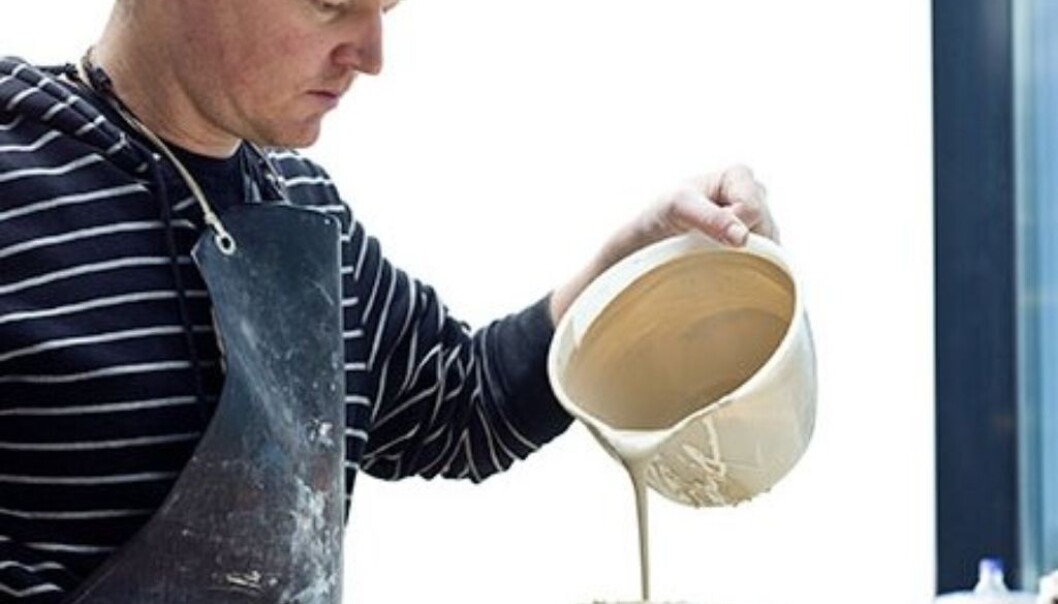 Arild Berg, researcher and artist, specialises in ceramic tiles and pictures. (Photo: Sonja Balci) Arild Berg, researcher and artist, specialises in ceramic tiles and pictures. (Photo: Sonja Balci)