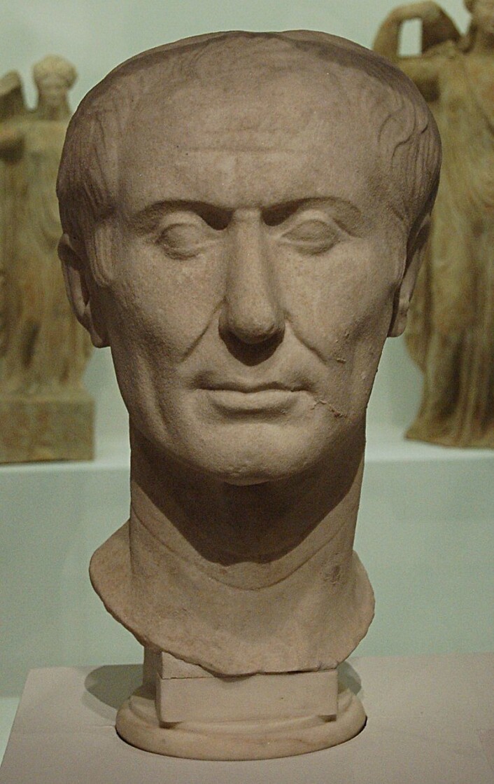 Byste av Gaius Julius Cæsar. (Foto: Gautier Poupeau/CC BY 2.0) Byste av Gaius Julius Cæsar. (Foto: Gautier Poupeau/CC BY 2.0)