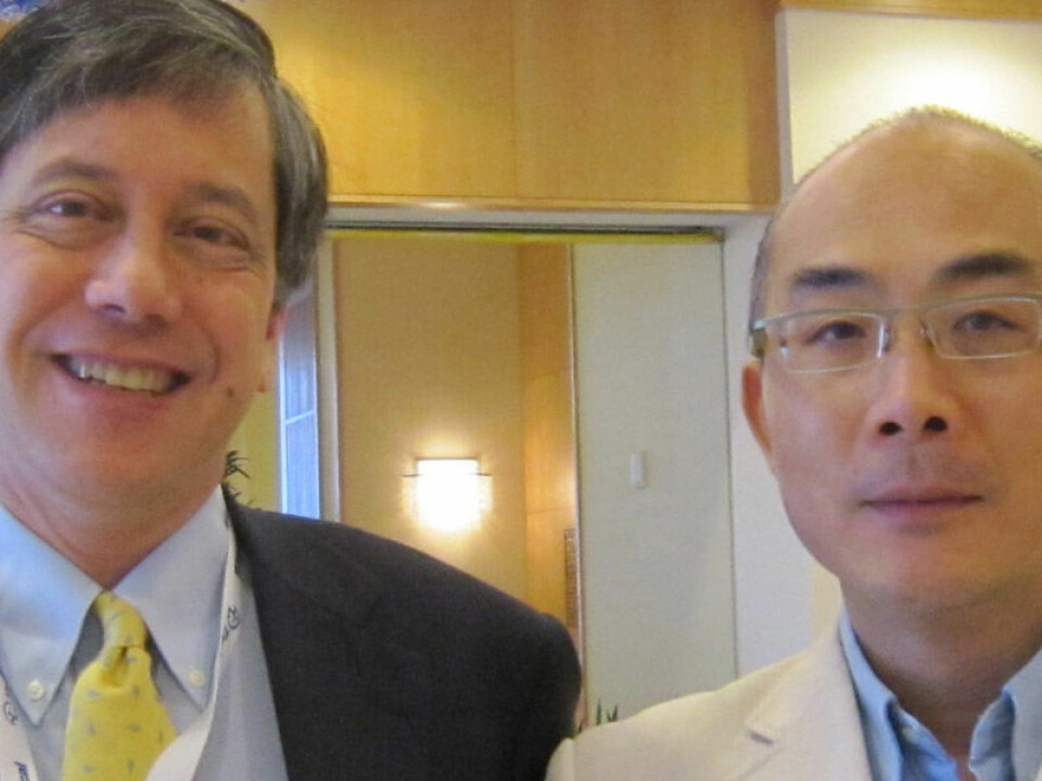 Professor Timothy Wang (left), Columbia University, and Professor Duan Chen, Norwegian University of Science and Technology (Photo: NTNU)