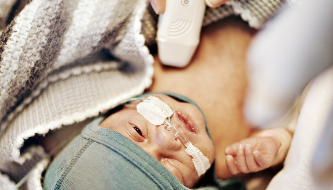 The new ultrasound technology can be decisive when it comes to newborns with heart problems. (Photo: Geir Mogen/NTNU) The new ultrasound technology can be decisive when it comes to newborns with heart problems. (Photo: Geir Mogen/NTNU)