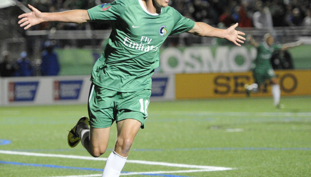 Mads Stokkelien, striker at New York Cosmos, changed his attitude towards heart screening after being informed of Moseby Berge's findings. (Photo: Kathleen Malone-Van Dyke, AP) Mads Stokkelien, striker at New York Cosmos, changed his attitude towards heart screening after being informed of Moseby Berge's findings. (Photo: Kathleen Malone-Van Dyke, AP)