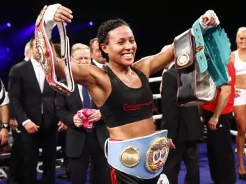 On September 13, 2014, boxer Cecilia Brækhus became the first woman to win four championship belts. (Photo: Heiko Junge / NTB scanpix)