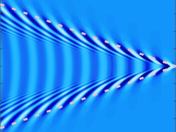 This is what a normal wake pattern looks like. (Illustration: NTNU) This is what a normal wake pattern looks like. (Illustration: NTNU)