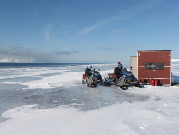 Icy conditions made snowmobile travel extremely difficult, even for experienced drivers. (Photo: Brage Bremset Hansen) Icy conditions made snowmobile travel extremely difficult, even for experienced drivers. (Photo: Brage Bremset Hansen)