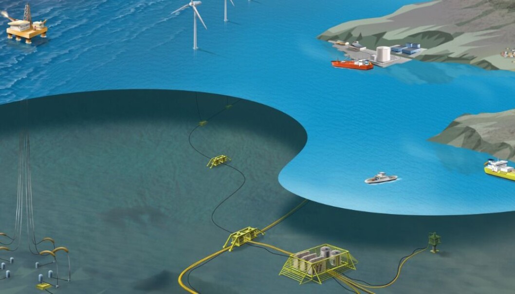 Subsea installations can get longer life-time with self-repairing materials. (Illustration: SINTEF Energy) Subsea installations can get longer life-time with self-repairing materials. (Illustration: SINTEF Energy)
