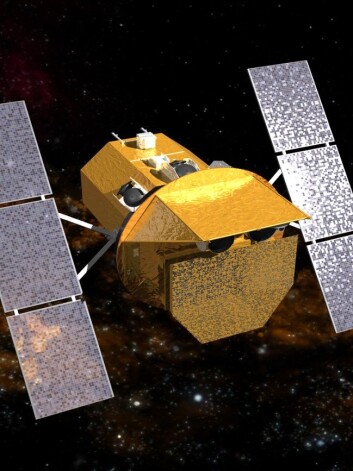 Ved hjelp av NASAs Swift-satellitt kunne forskerne se hvordan det sorte hullet sugde til seg stjerna og rev den i stykker.
(Foto: NASA) Ved hjelp av NASAs Swift-satellitt kunne forskerne se hvordan det sorte hullet sugde til seg stjerna og rev den i stykker.
(Foto: NASA)