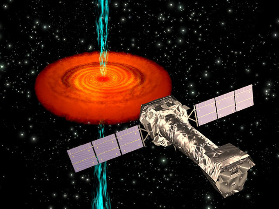 Det europeiske røntgenteleskopet XMM-Newton er det sterkeste røntgenteleskopet som er bygget. Det ble skutt opp i 1999. (Foto: ESA/P. Carreau)