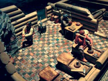 A model of the coin workshop at the Archbishop's Palace, as it must have been around the year 1500. (Photo: Nina Tveter/NTNU Info)
A model of the coin workshop at the Archbishop's Palace, as it must have been around the year 1500. (Photo: Nina Tveter/NTNU Info)