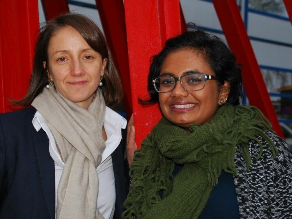 Professor Nathalie Reuter and Researcher Sandhya Tiwari of the Department of Molecular Biology at the University of Bergen (UiB). (Photo: Ingunn Halvorsen, University of Bergen)