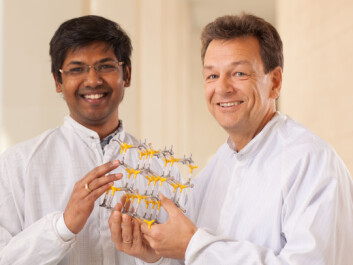 Dheeraj Dasa og Helge Weman. (Photo: Kai T. Dragland/NTNU) Dheeraj Dasa og Helge Weman. (Photo: Kai T. Dragland/NTNU)