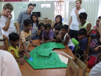 The children in the Streetlight program are helping to plan the rebuild of their centre. (Photo: Workshop/NTNU) The children in the Streetlight program are helping to plan the rebuild of their centre. (Photo: Workshop/NTNU)