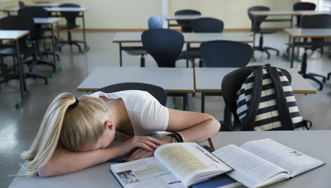 Ungdommer med mange symptomer på ADHD har større søvnbehov enn andre. Likevel sover de enda mindre enn andre unge på samme alder, viser en ny studie blant 10 000 unge mellom 16 og 19 år fra Hordaland. (Foto: Illustrasjonsfoto NTB Scanpix)