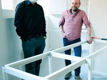 In collaboration with the Natural History Museum and the Museum of Cultural History, Nils Christian Stenseth (left) and Kjetill S. Jakobsen are opening a completely new DNA laboratory that will make it easier to analyze DNA remnants in detritus. The laboratory will be the largest of its kind in Europe. (Photo: Ola Sæther/UiO)