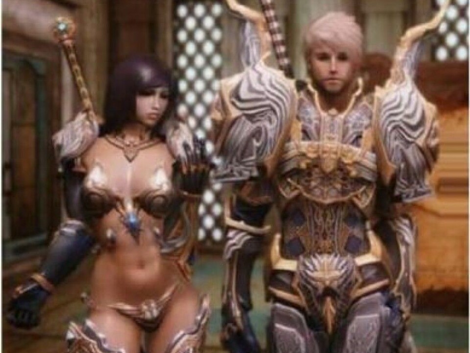 In online computer games, extremely gender stereotypical characters are the norm. The term “same item - same stats” refers to the characters’ armour; they have different design but the same effect.
