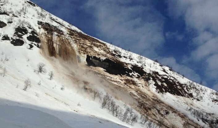 Njål Farestveit ble vitne til det andre skredet som gikk den dagen i Kvassdalen. (Foto: Statens vegvesen) Njål Farestveit ble vitne til det andre skredet som gikk den dagen i Kvassdalen. (Foto: Statens vegvesen)