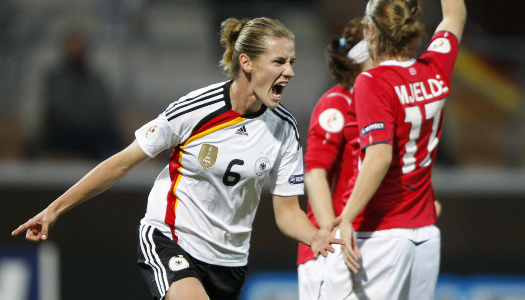 While the women’s national team perform well in international tournaments, the men’s team rarely succeed. Still, men’s football is considered highly superior, since women’s football isn’t proper football. Here, Norway plays Germany in the European Championship in Finland in 2009. (Photo: Matthias Schrader/AP)