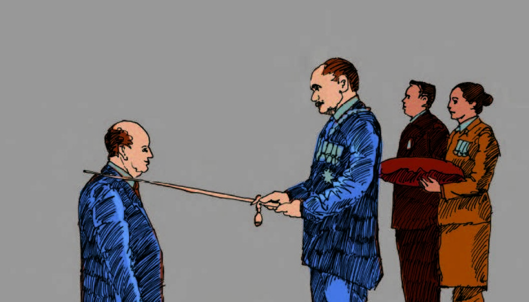 The knighthood scheme can be detrimental to investors' returns, and in return beneficial for workers. (Illustration: Øyvind Lothe) The knighthood scheme can be detrimental to investors' returns, and in return beneficial for workers. (Illustration: Øyvind Lothe)