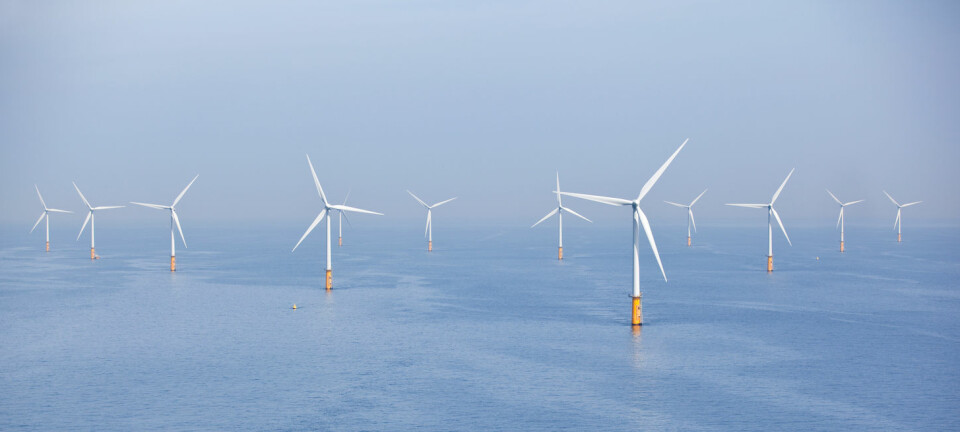 Å bygge ut vindparker til havs gir mulighet for større turbiner som produserer mer energi. (Illustrasjonsfoto: Teun van den Dries, Shutterstock, NTB scanpix)