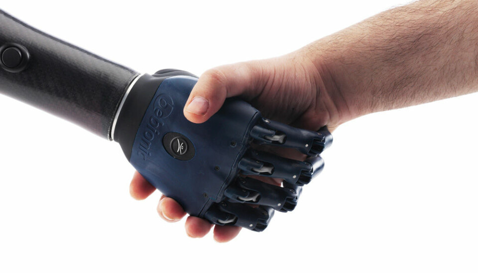 The concept of touch technology takes on a new meaning when it is used with prostheses. (Photo: Bebionics)