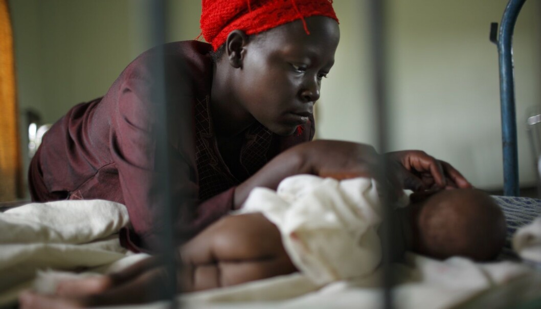 Mor og barn, begge hiv-smittede, i Kangulumira, Uganda. (Foto: Tomas Van Houtryve, Corbis) Mor og barn, begge hiv-smittede, i Kangulumira, Uganda. (Foto: Tomas Van Houtryve, Corbis)