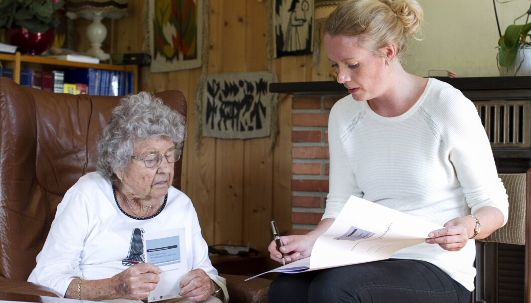 I dag vet vi ikke hvor mange pasienter i hjemmesykepleien som har diabetes, og vi vet ikke om de får rett hjelp. (Foto: Siv Birgitta Systad, Høgskolen i Bergen) I dag vet vi ikke hvor mange pasienter i hjemmesykepleien som har diabetes, og vi vet ikke om de får rett hjelp. (Foto: Siv Birgitta Systad, Høgskolen i Bergen)