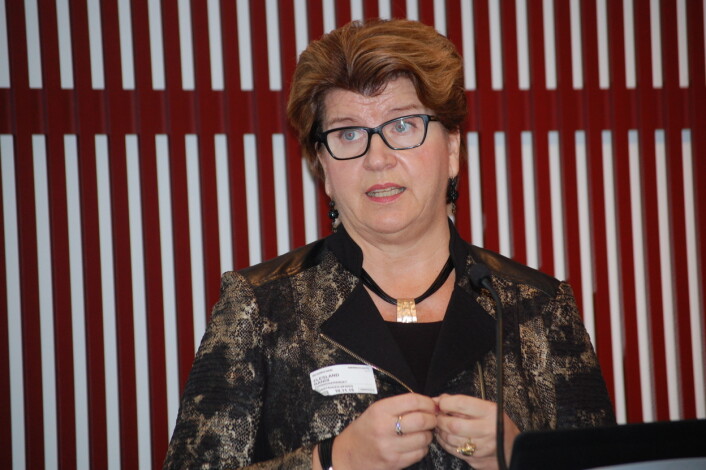 - Med en dagligvareportal kan forbrukerne orientere seg før de drar i butikken, sa administrerende direktør Randi Flesland i Forbrukerrådet. (Foto: Anne Lise Stranden, forskning.no) - Med en dagligvareportal kan forbrukerne orientere seg før de drar i butikken, sa administrerende direktør Randi Flesland i Forbrukerrådet. (Foto: Anne Lise Stranden, forskning.no)