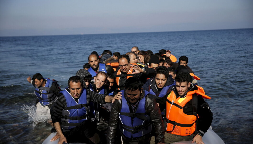Flyktninger ankommer Lesbos i Hellas i november 2015. Den farefulle flukten kan for noen være en traumatiserende opplevelse. (Foto: Alkis Konstantinidis, Reuters) Flyktninger ankommer Lesbos i Hellas i november 2015. Den farefulle flukten kan for noen være en traumatiserende opplevelse. (Foto: Alkis Konstantinidis, Reuters)